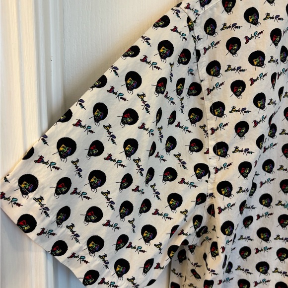 Men's BOB ROSS Rainbow 🌈 Graphic Button Down Shirt Size XL - Picture 6 of 8